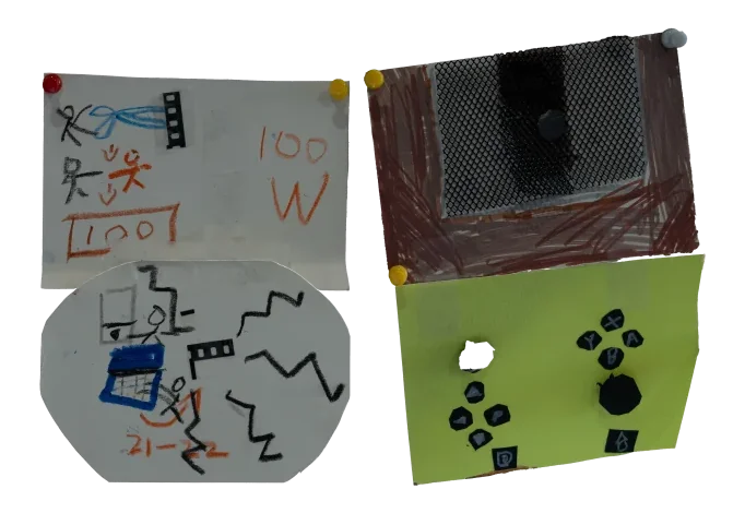 孩子的裝置藝術創作局部